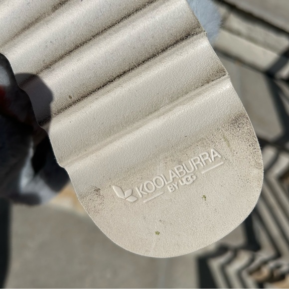 Koolarubba by UGG furry fluffy double strap slide on Sz 12 - Picture 7 of 9